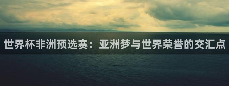 2026世界杯亚洲预选赛赛程：世界杯非洲预选赛：亚洲梦与世界荣誉的交汇点